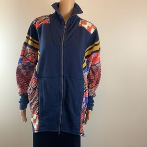 Rare Free People Movement multicolor front zip Jacket/sweatshirt Size XS NWT